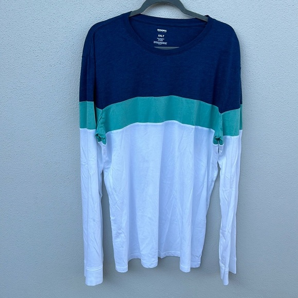 NWOT Men’s Sonoma Color Block Long Sleeve Shirt in Size XXLT. 2XL Tall. - Picture 1 of 3